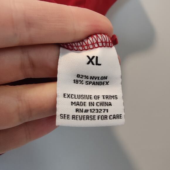 Faded Rose Sz XL Sheer Red Mesh Corset Top Cap Sleeve Underwire Whimsygoth Vamp - Picture 7 of 7